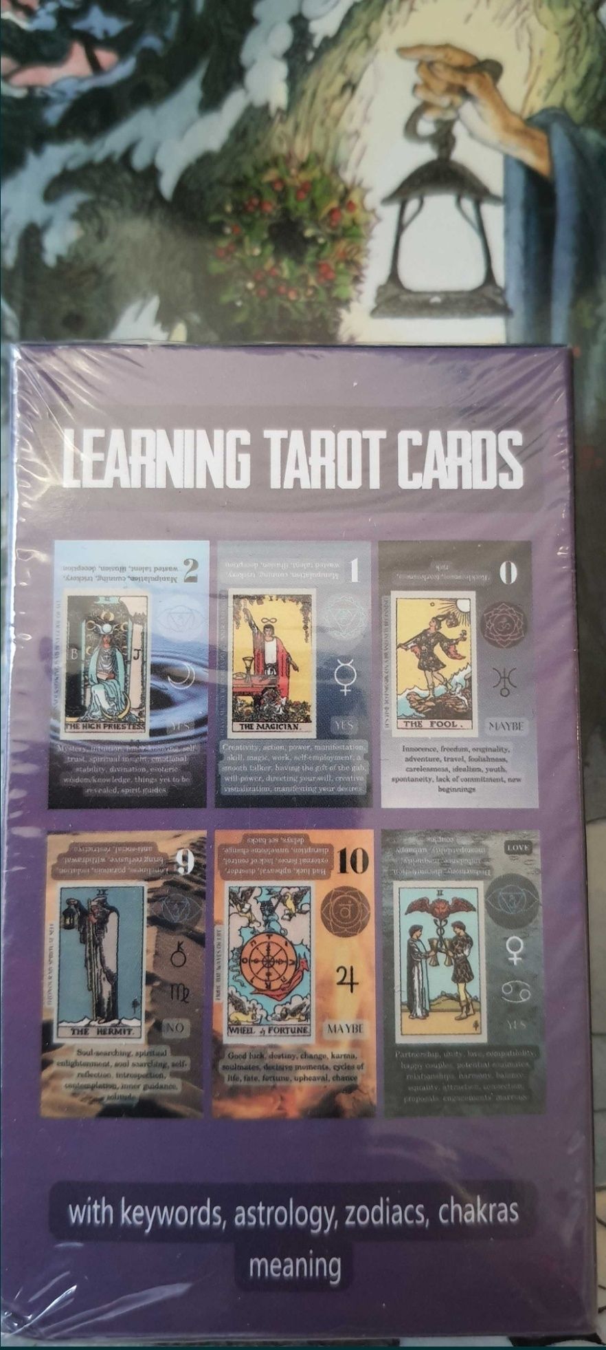 Karty Tarota do nauki z opisami Learning Tarot cards nowe w folii