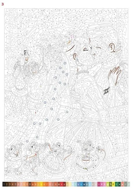 Розмальовка Disney раскраска по номерам Дісней