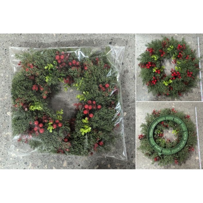 girlanda wieniec ozdoba na  45cm 160 gałązek choinka jak żywa