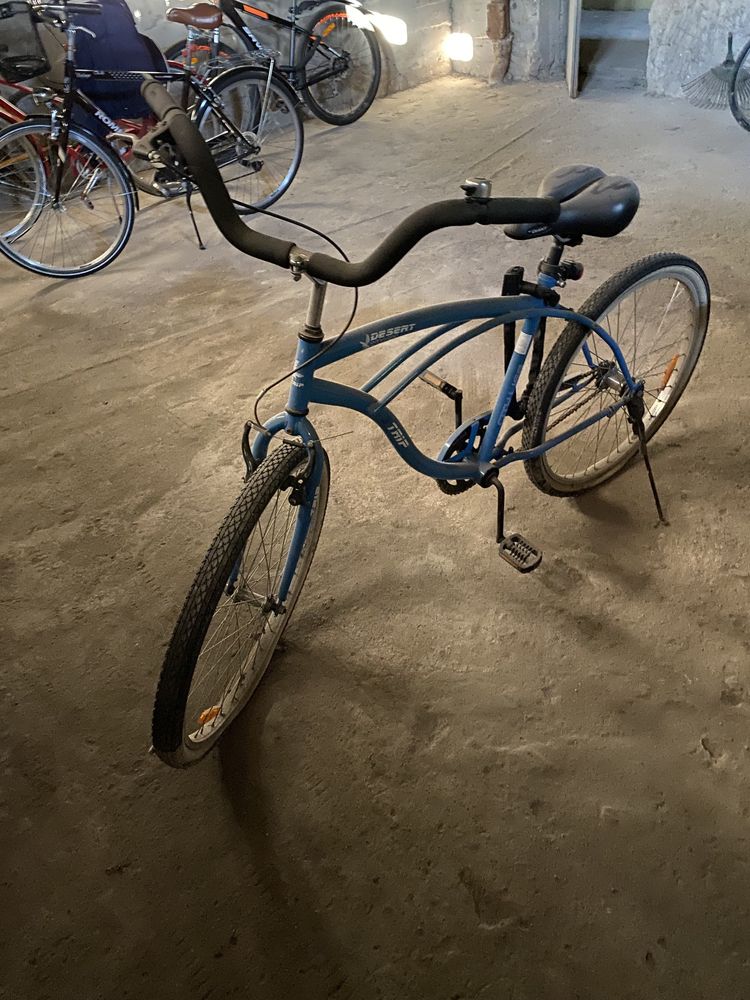 Rower miejski niebieski