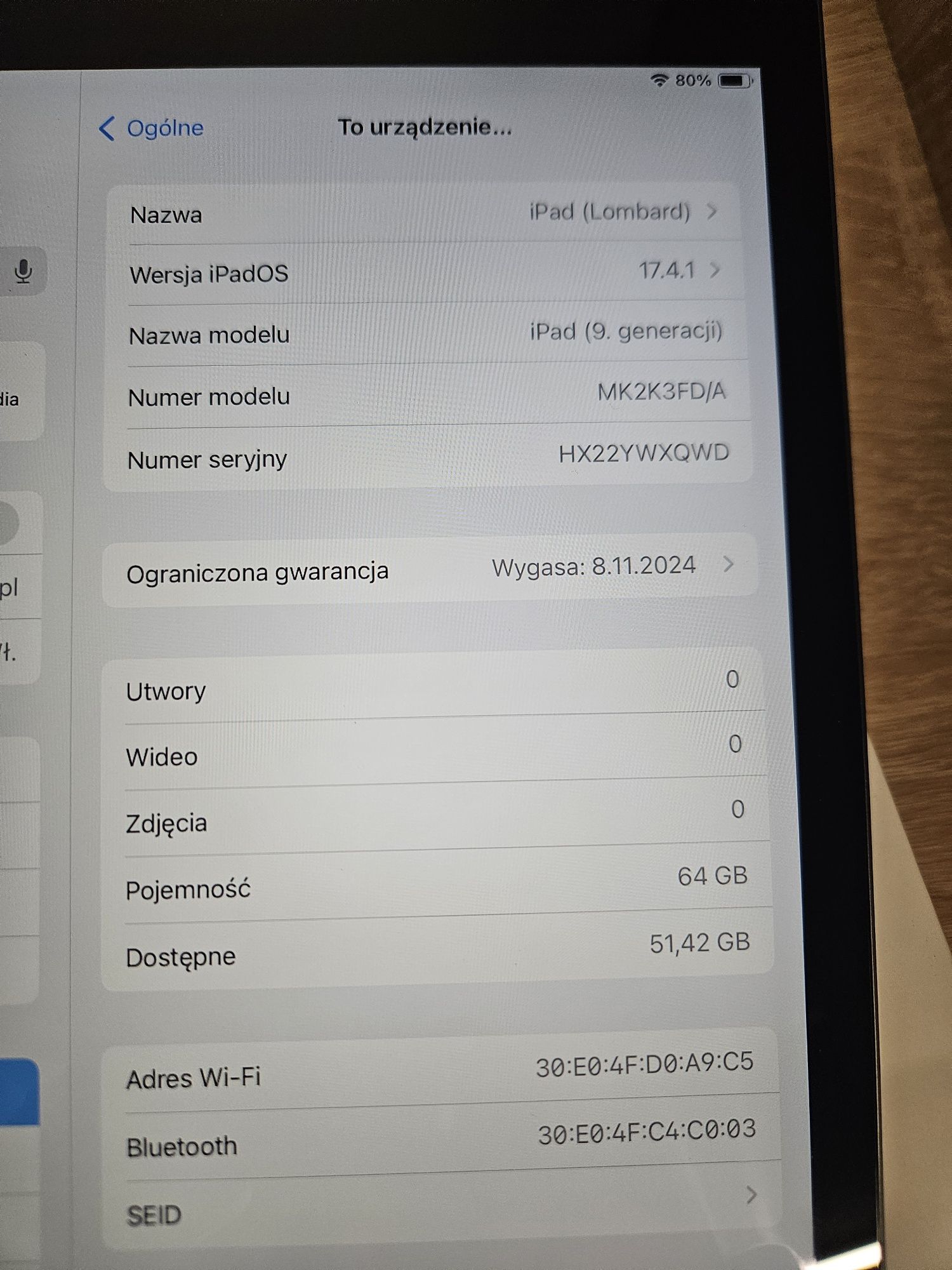 Tablet APPLE iPad 10.2 (9 gen.) 64GB Wi-Fi Srebrny MK2K3FD/A Space Gra