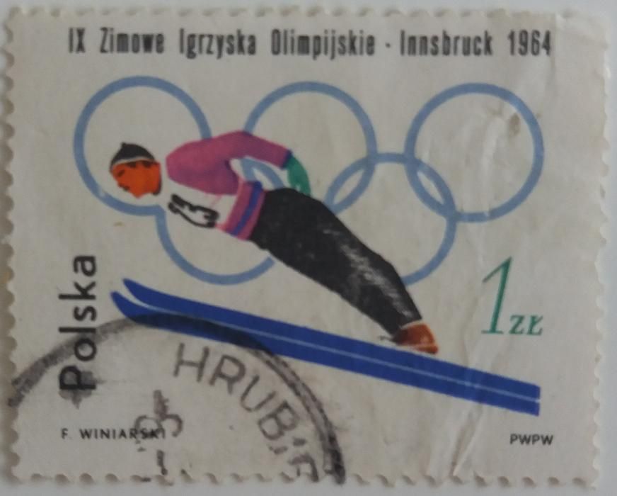 Znaczki pocztowe, Polska 1964, IX Zimowe Igrzyska Olimpijskie