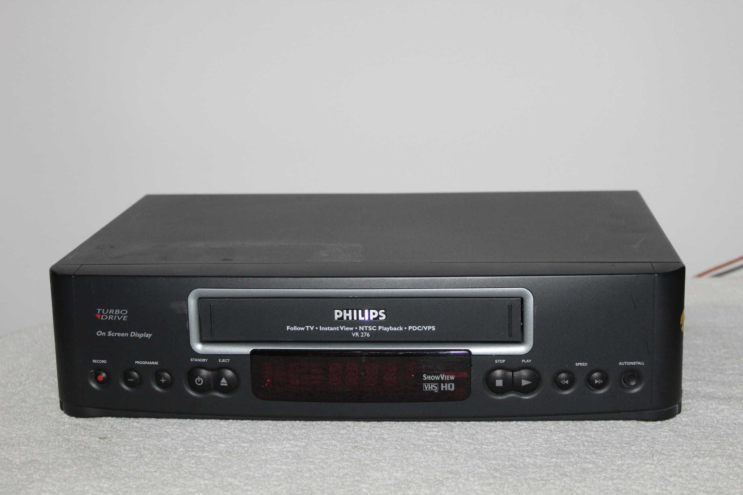 PHILIPS Magnetowid odtwarzacz kaset VIDEO VHS VCR Wysyłka