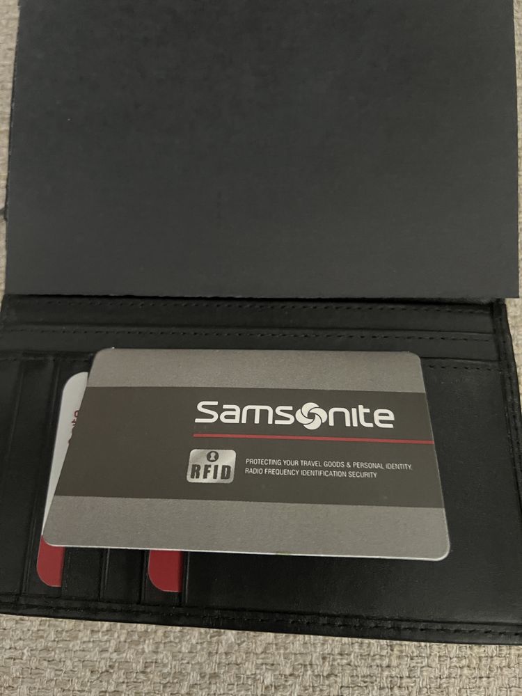 Portfel skórzany Samsonite RFID nieużywqny