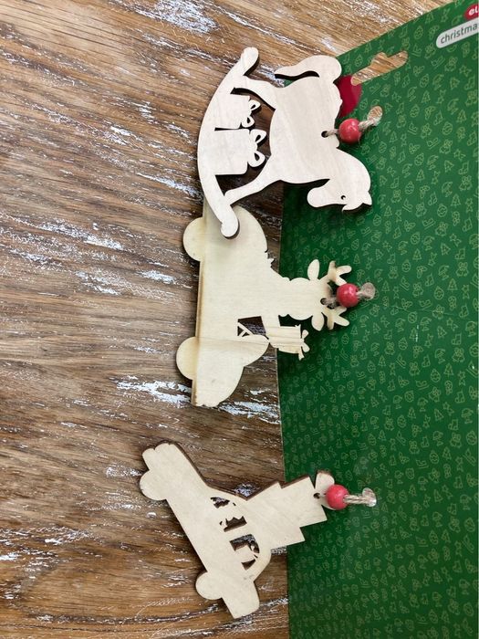 Zawieszka Świąteczna etoys, sklejka 3szt