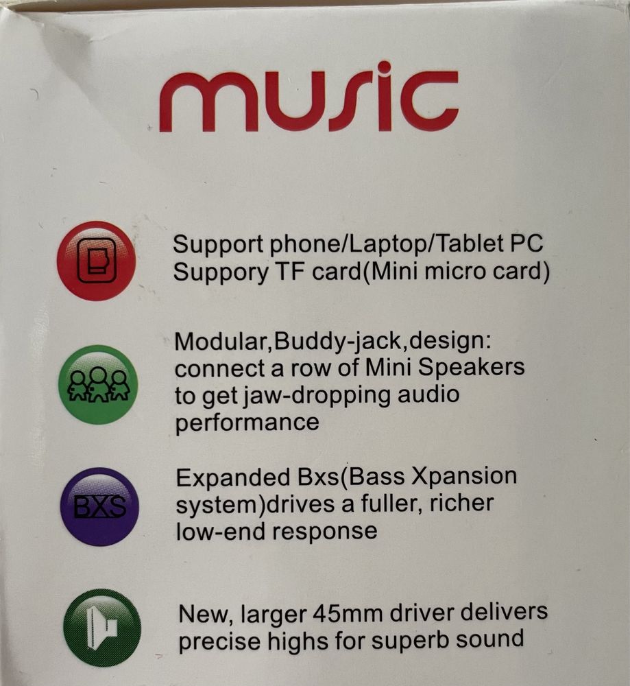 Głośnik Mini Bluetooth - S 10 - Bezprzewodowy - Czarny - Nowy