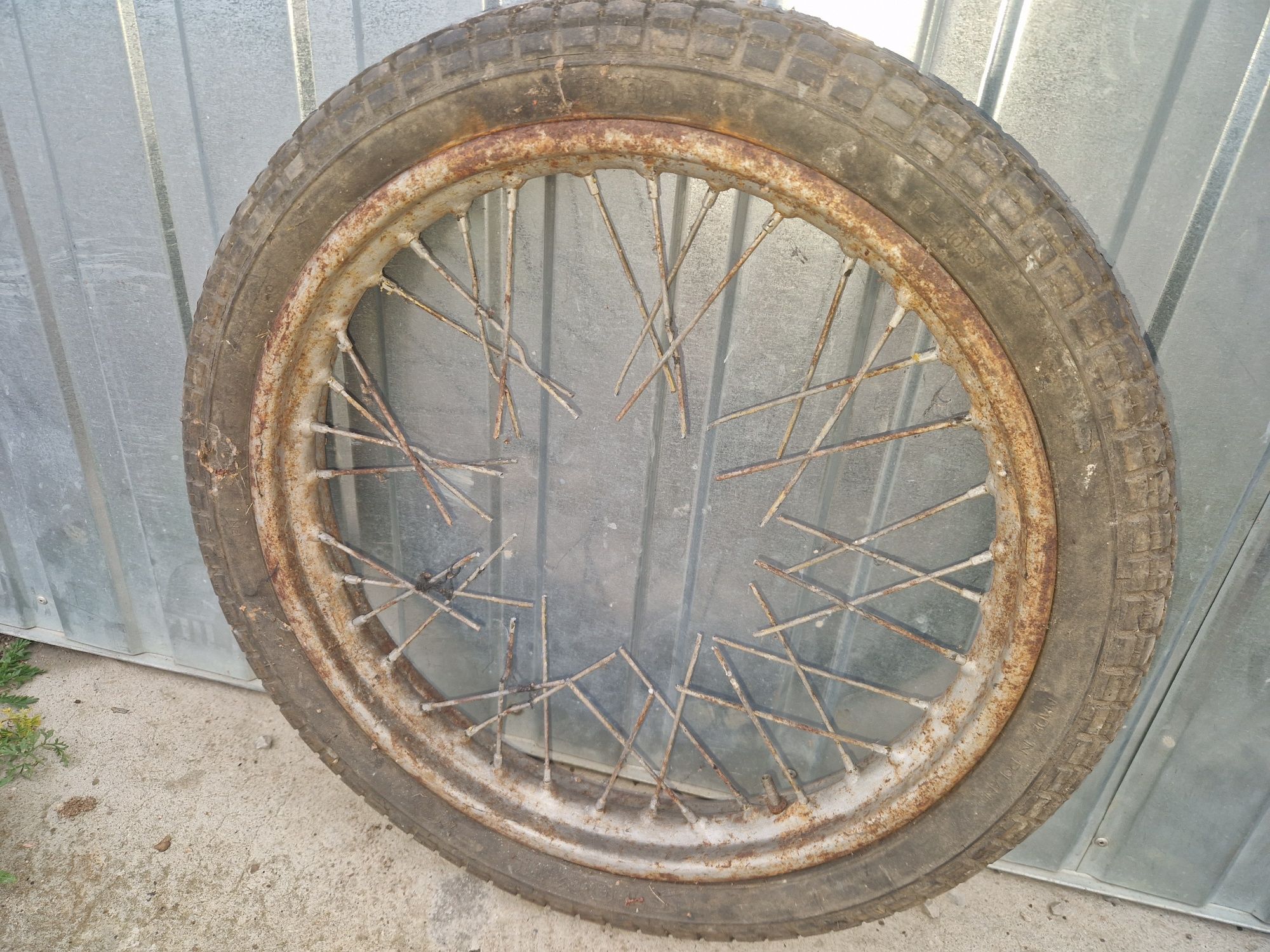 Opona+obręcz 1,85-18"wsk 125 175 shl m11 Stomil prl