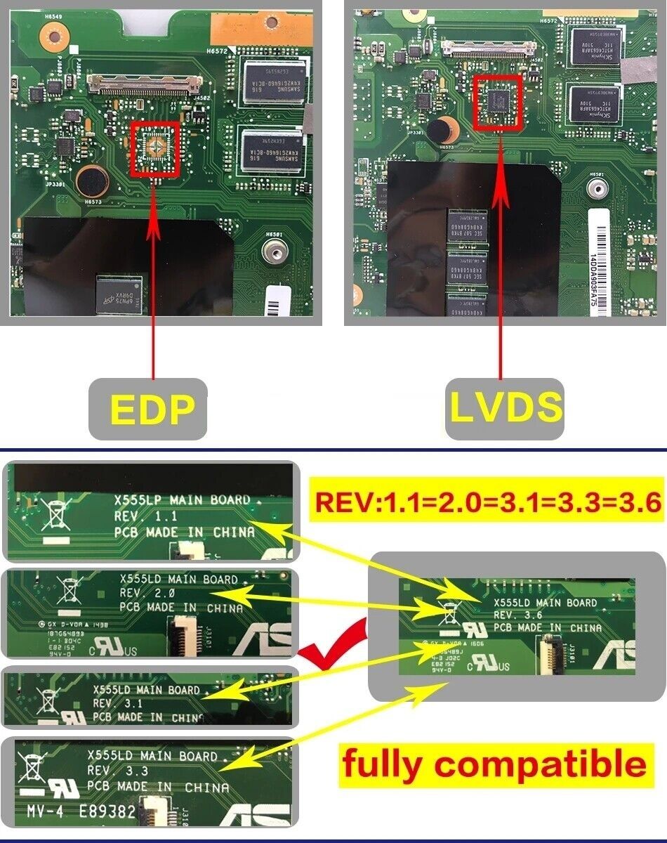 ASUS X555L A555L F555L K555L peças na descrição