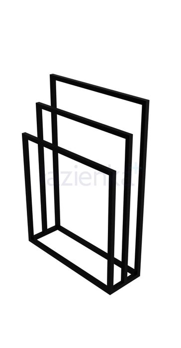 Suszarka na ręczniki 85x45 cm stojący czarny mat mega tanio nowy