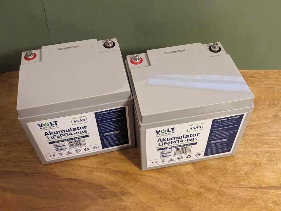 LiFePO4 Аккумулятор Volt Polska 12v 45Ah батарея с BMS для инвертора
