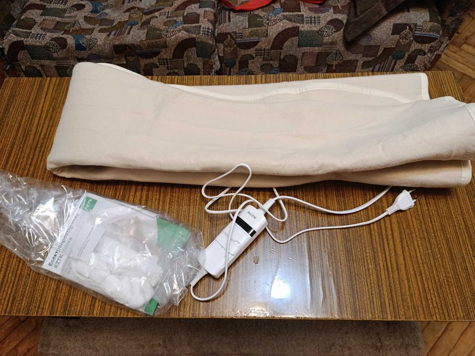 Электропростынь покрывало RZTK Velora 66 Ватт 150x80 см - 3 режима