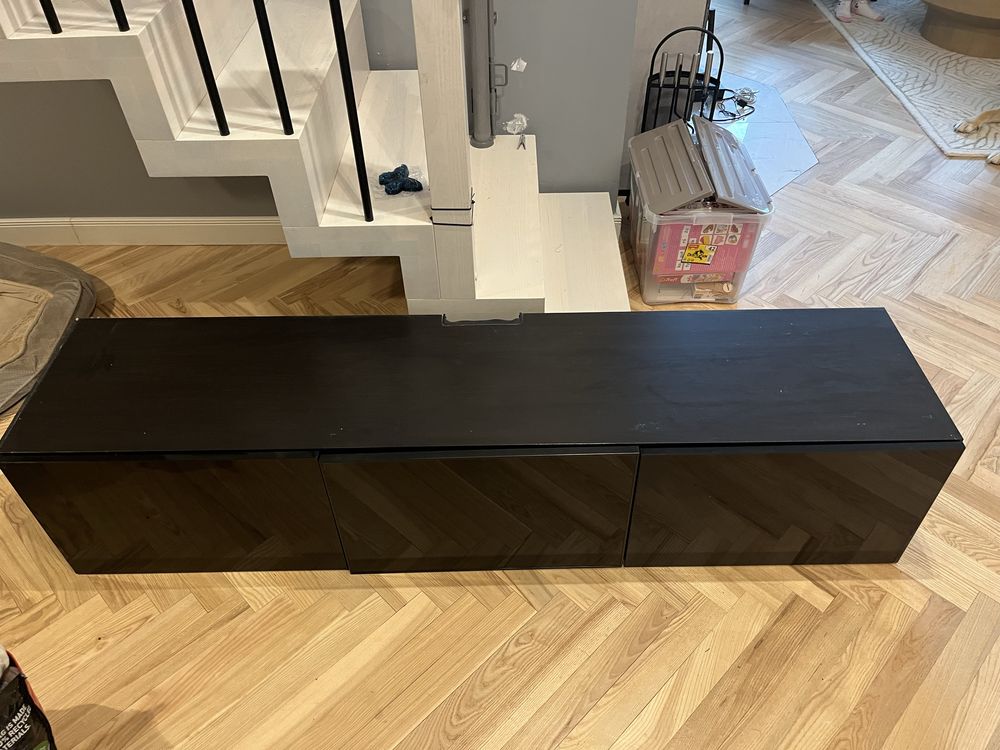 Rtv besta ikea czarna
