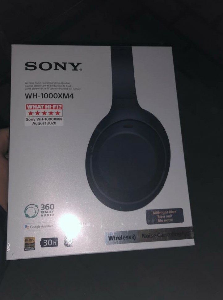 Навушники Sony WH-1000XM4 Blue/Black /Silver