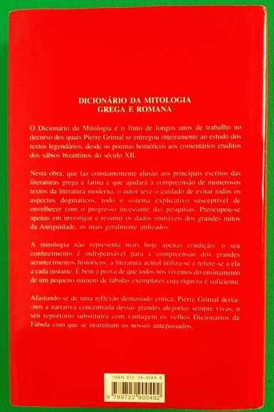 Dicionário da Mitologia Grega e Romana - Pierre Grimal