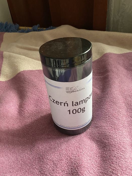 czerń lampowa w proszku 100g pigment szlachetna fotografia