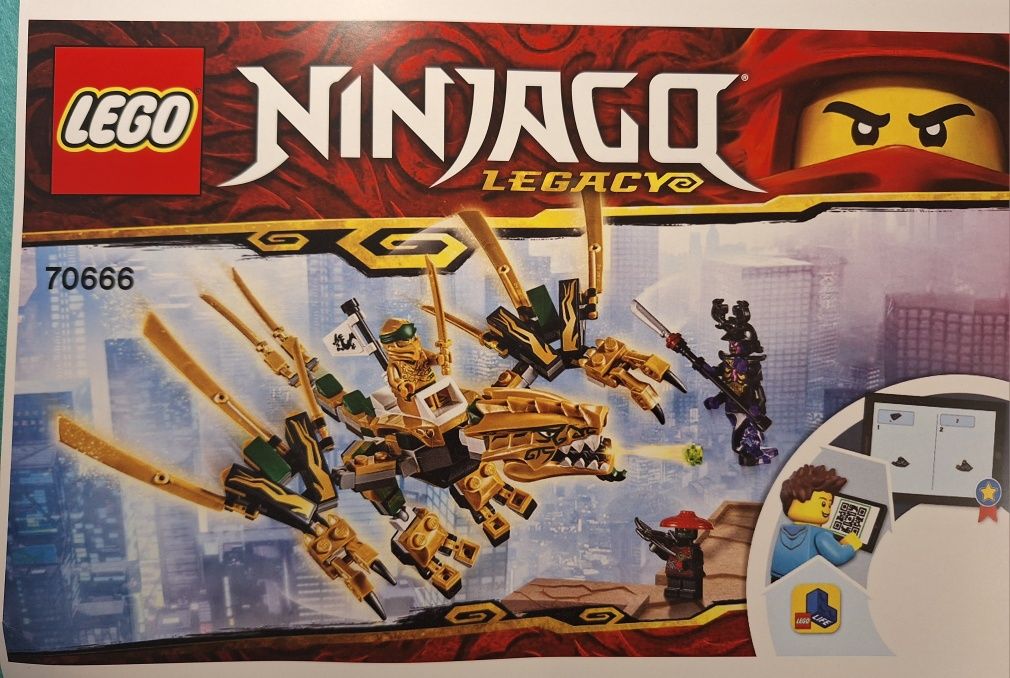 Lego 70666 Ninjago Złoty Smok kompletny