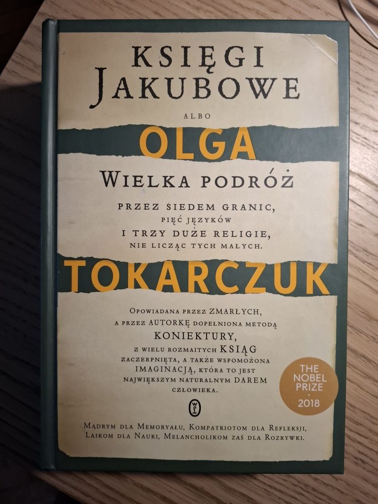 Ksiegi Jakubowe, Olga Tokarczuk
