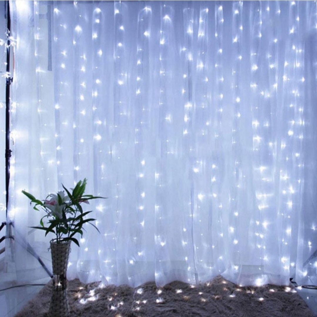 Girlanda/kurtyna świetlna  na prąd 3m/1 m Led