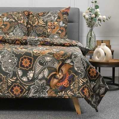 GRUBA - Pościel TAPUA bawełniana zielona 220x200 cm - OKAZJA