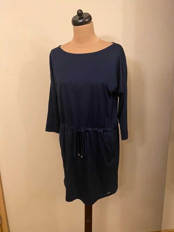 Mohito m l granat 38 40 sukienka basic luzna dres tunika