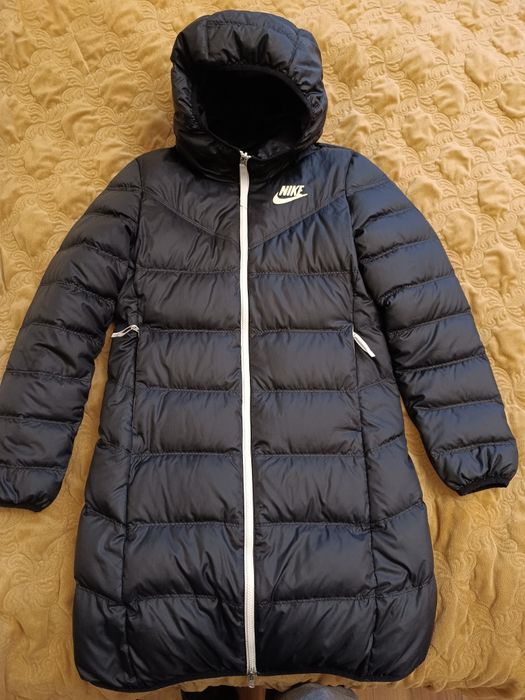 Nike XS двухсторонняя парка пуховик пальто еврозима оригинал