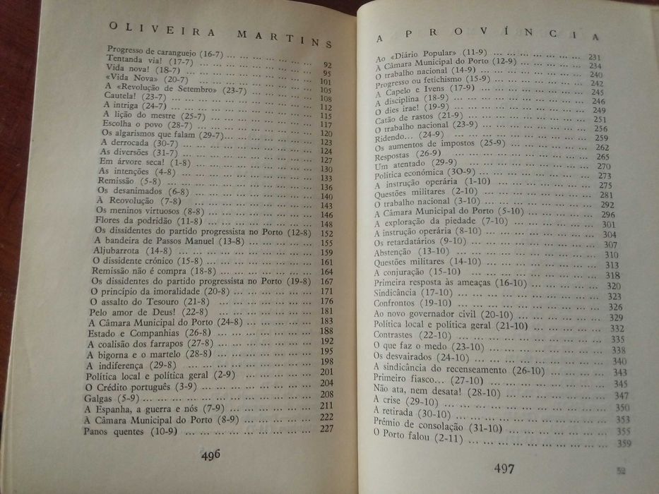 Oliveira Martins - A Província I