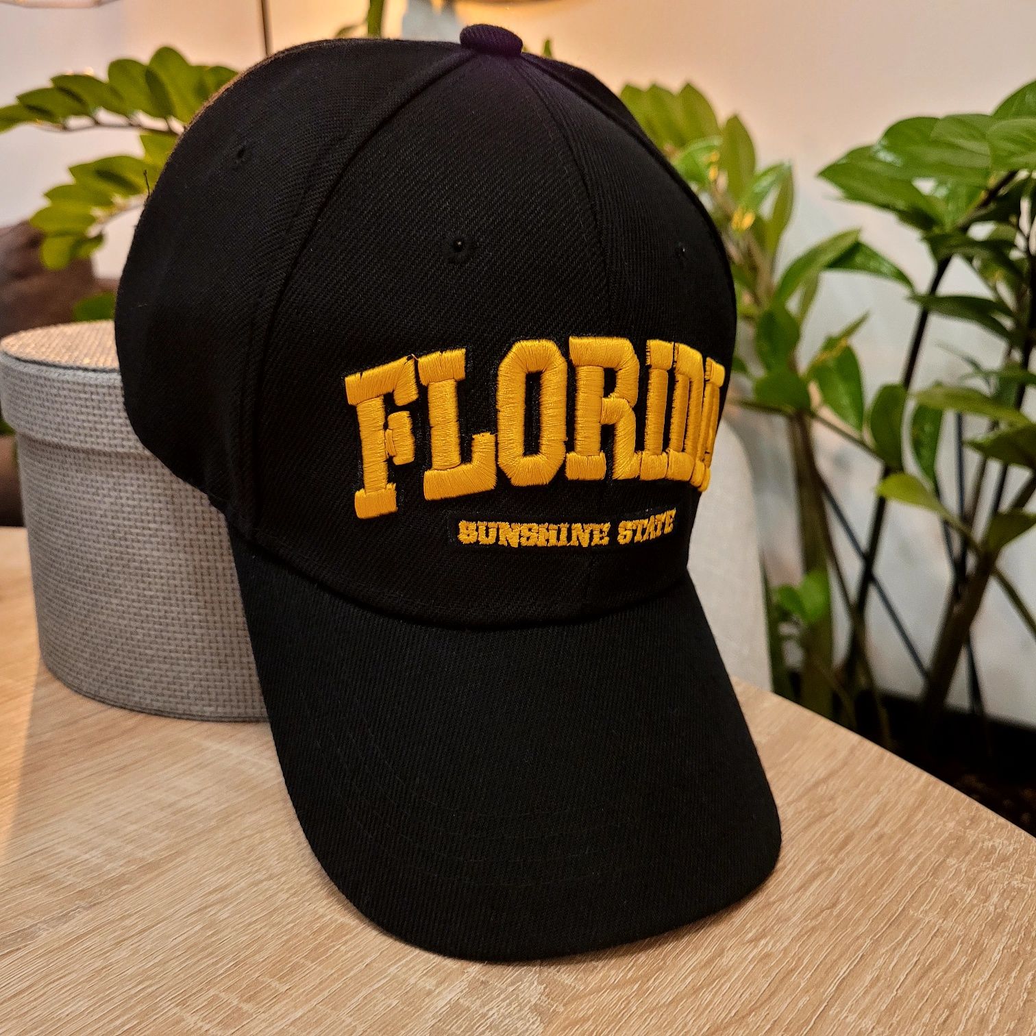 Czapka z daszkiem czarna męska Florida Sunshine State. Czapka Floryda