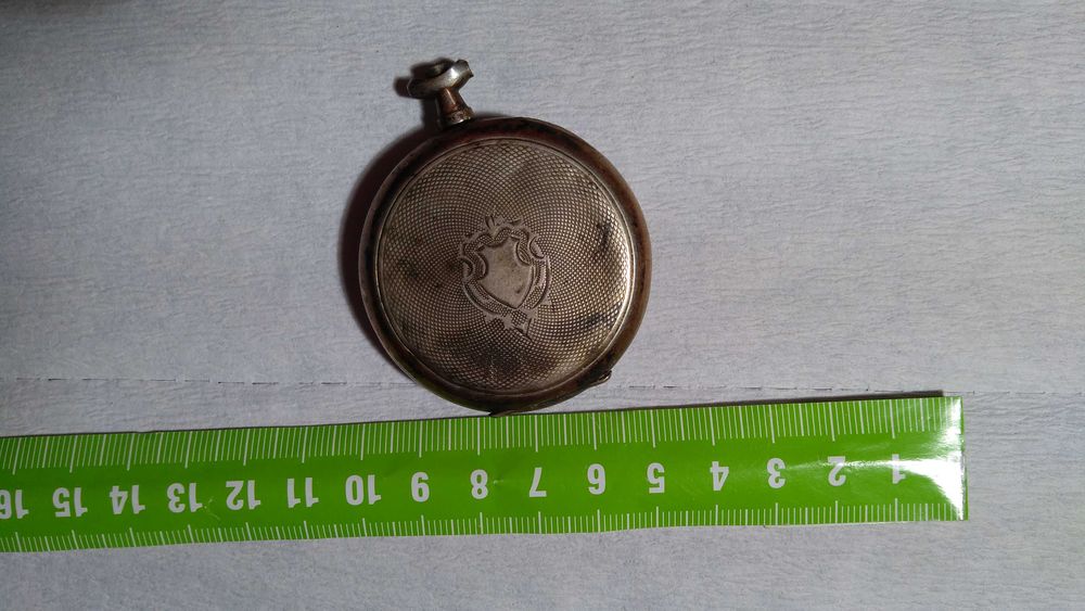 Zegarek kieszonkowy srebrny koperta sygnowana