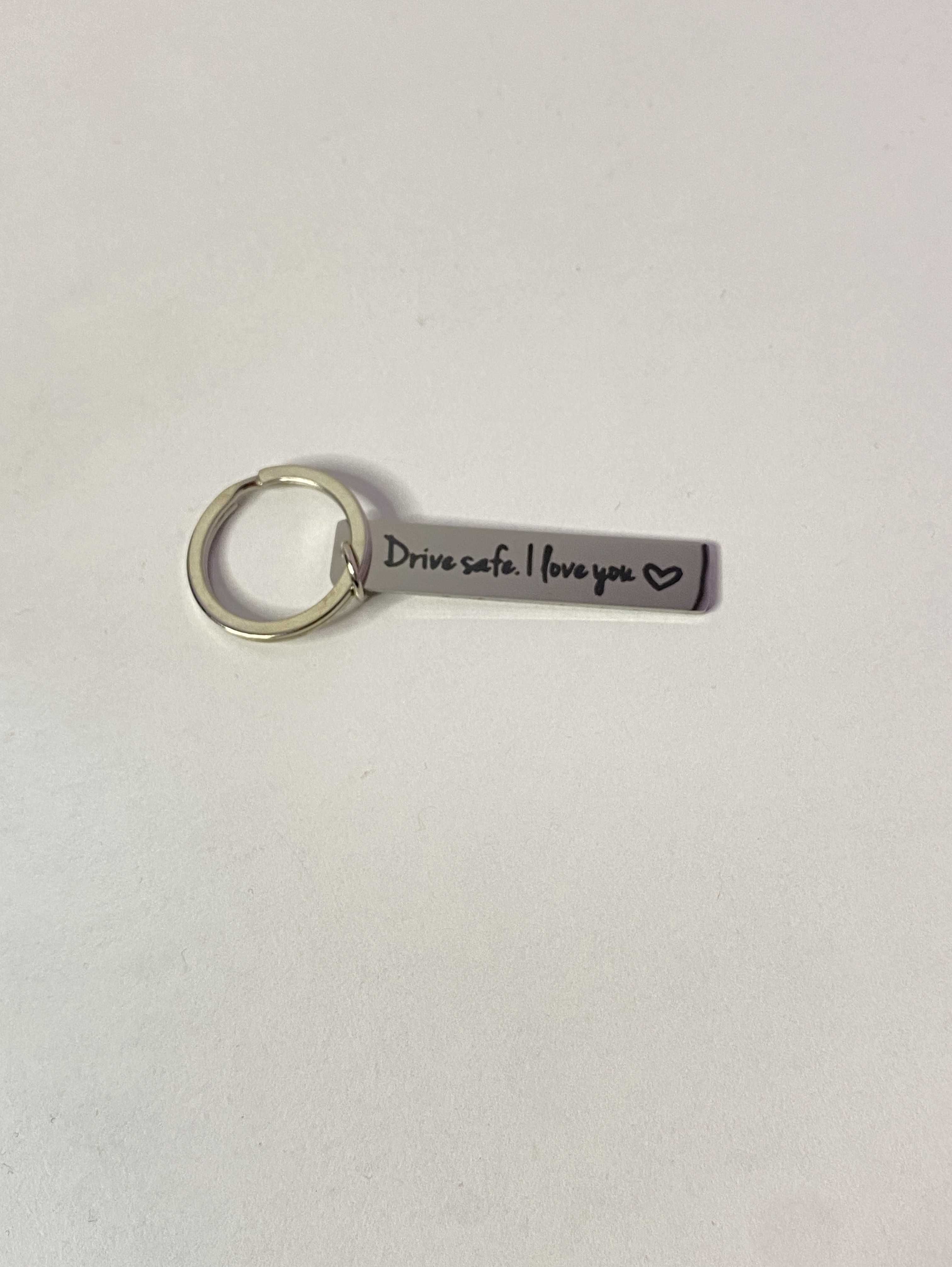Brelok do kluczy Jedź bezpiecznie Kocham Cię