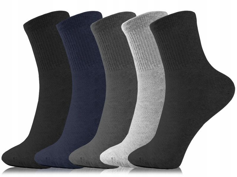 Skarpetki Bawełniane Skarpety Grube  Męskie Frotte 5 Par Moraj 39-42
