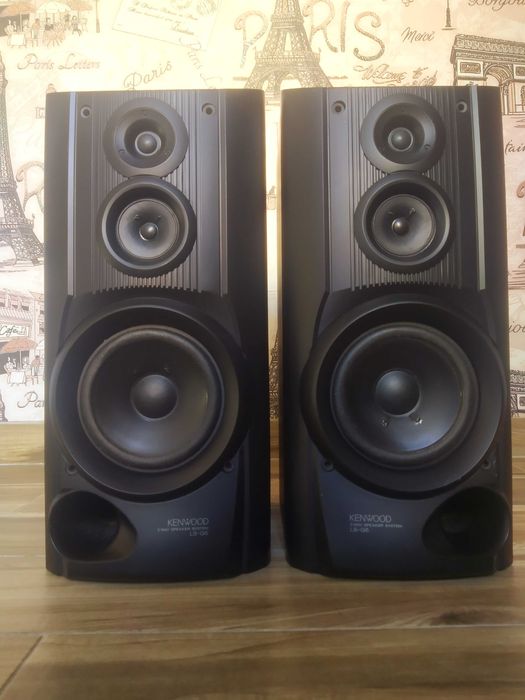 Колонки Kenwood 2x100Вт/CD/Fm-тюнер/Дека Made in Japan Усилитель Onkyo