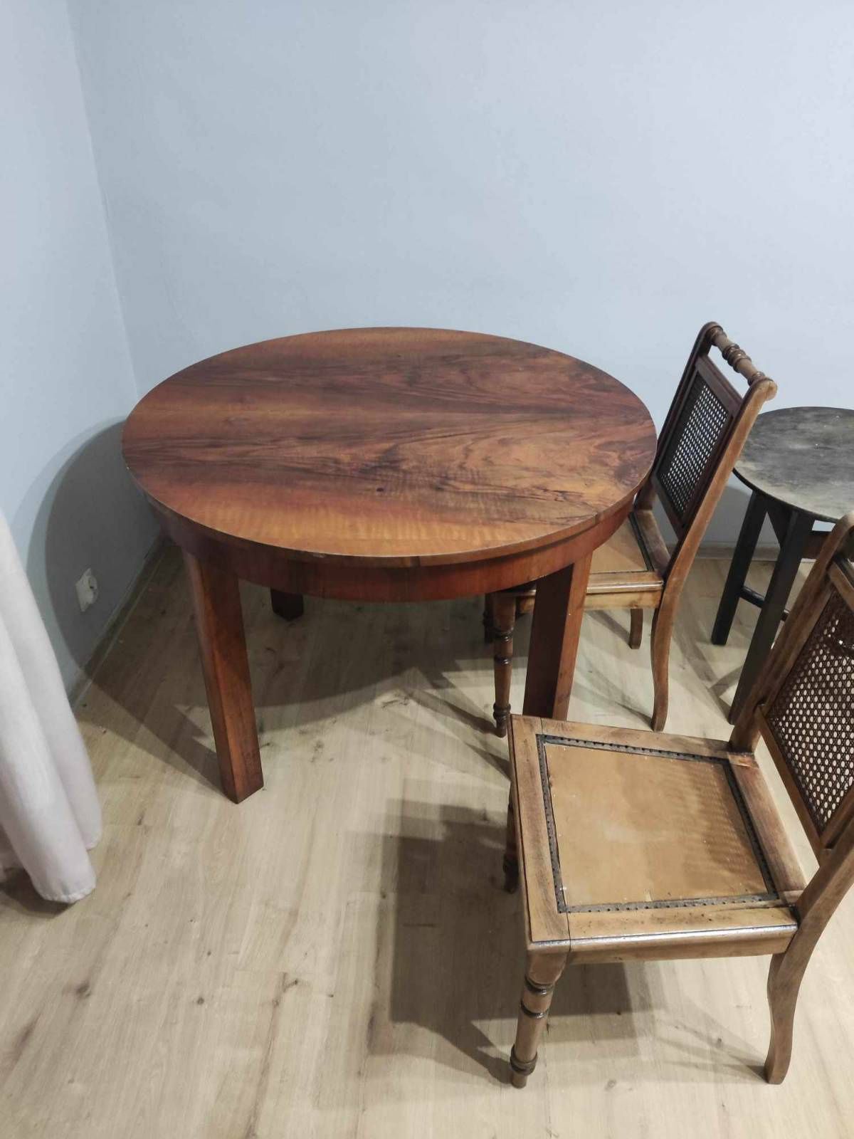 Stół drewniany rozkładany 110 średnica
