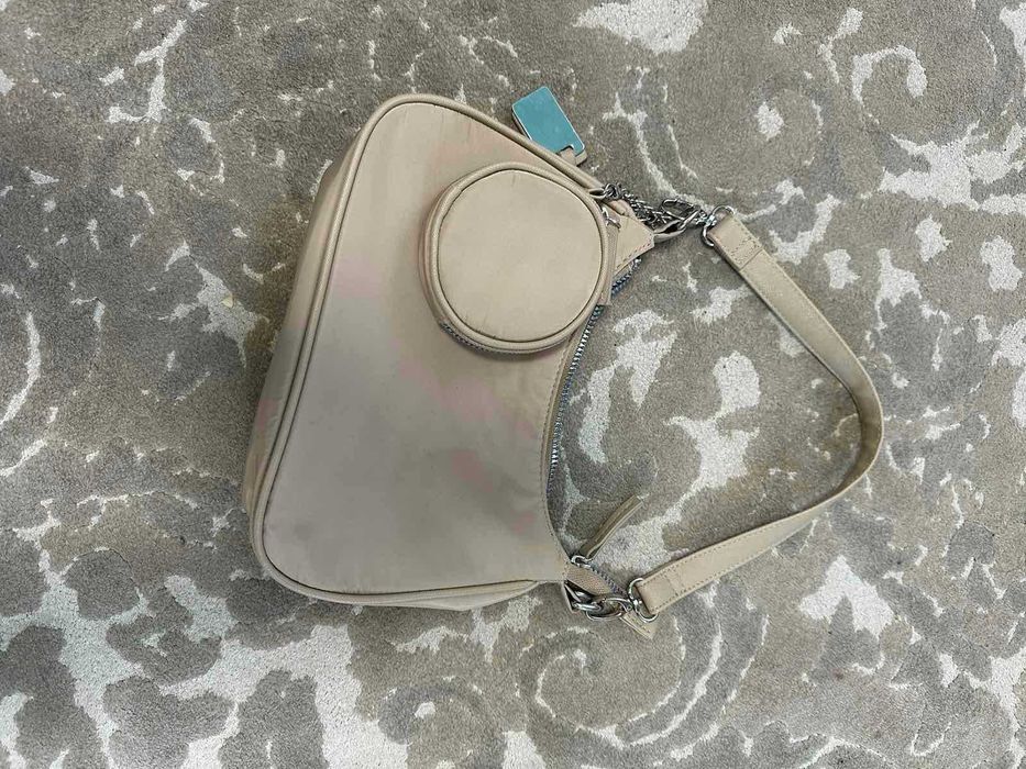 жіноча сумка  через плече бежева тканинна