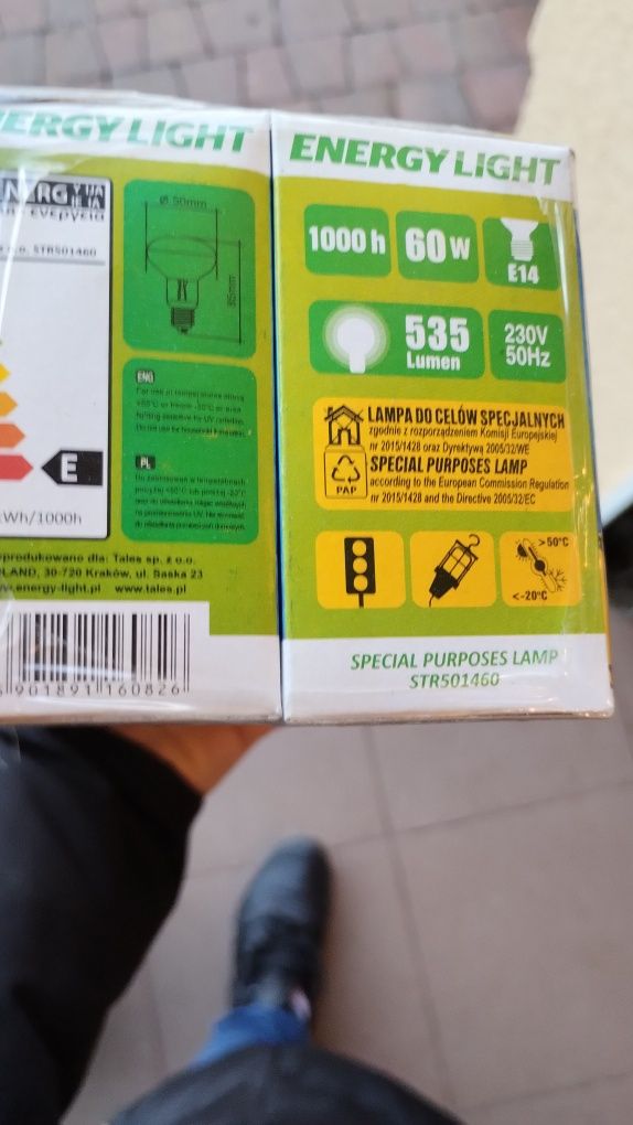 Żarówki przezroczysta 60 W 25W E27 75W energy light