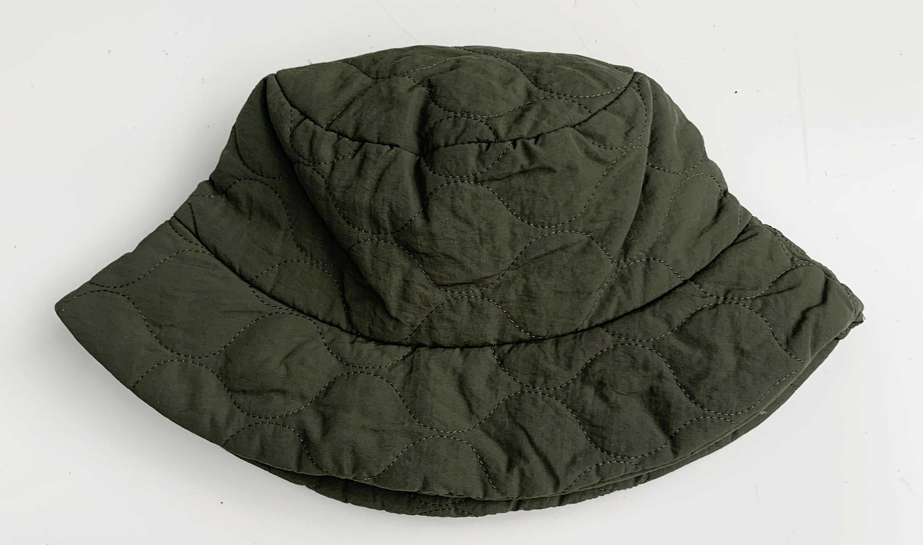 Kapelusz Bucket Khaki One Size Pikowany Zielony