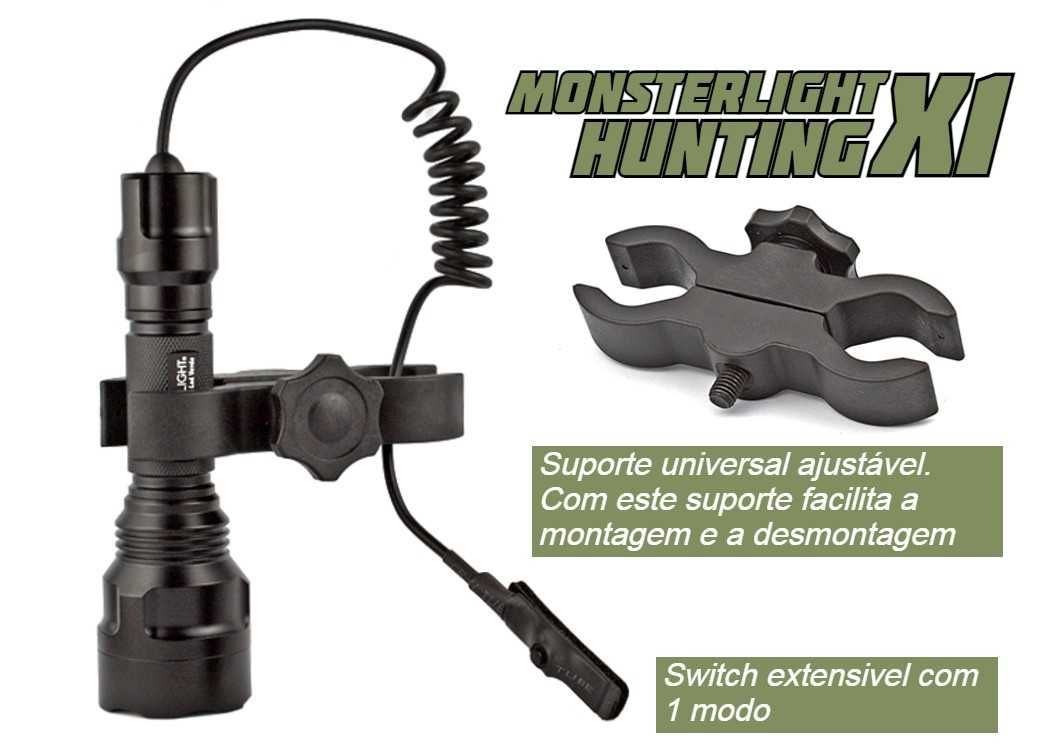 Kit lanterna para esperas Hunting X-1 led branco 3000 lumens só 1 modo