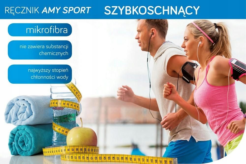 Ręcznik Szybkoschnący Amy 70x140/07 jasno turkusow