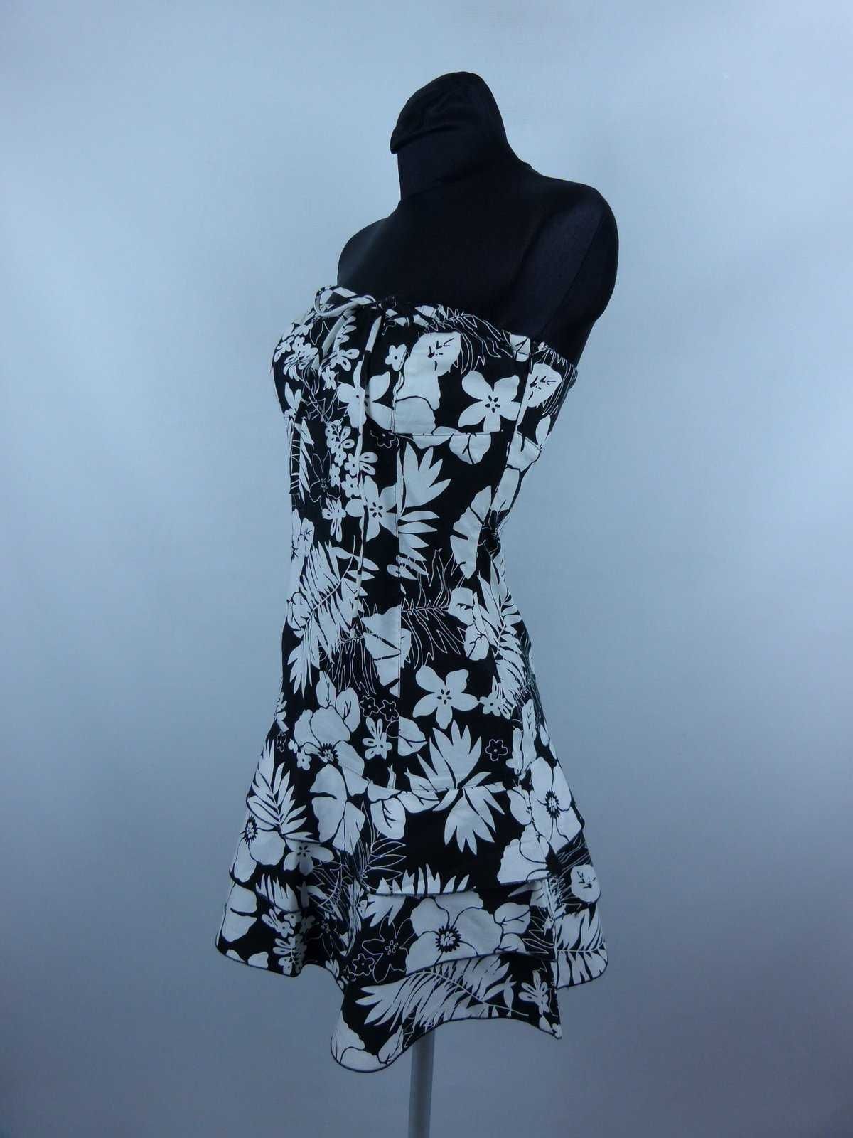 Zara TRF vintage letnia sukienka mini bawełna / 36