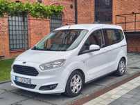 Ford Tourneo Courier 5osób Salon Polska 100% Bezwypadkowy NOWY rozrząd F-RA VAT 23% Łódż