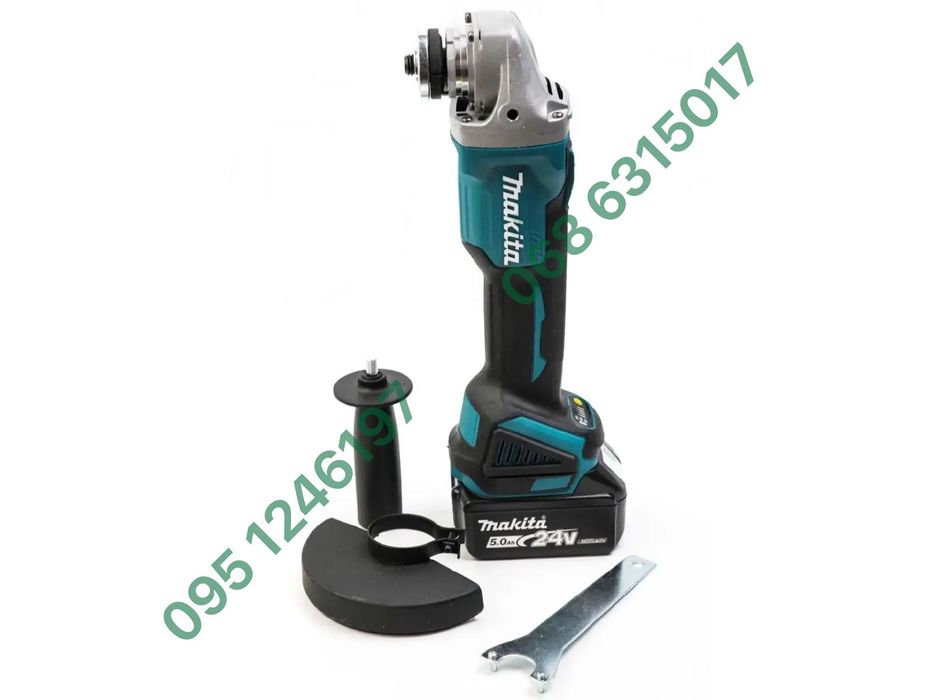 Аккумуляторная болгарка Makita DGA404D 24V 5Ah диаметр диска 125 мм