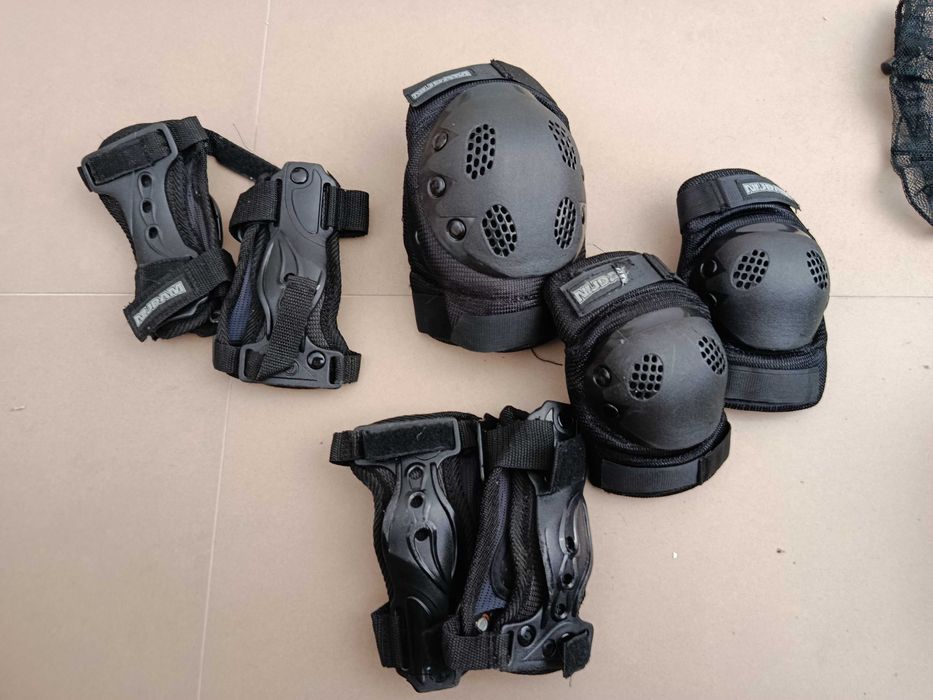 Proteções joelhos, cotovelos e pulsos