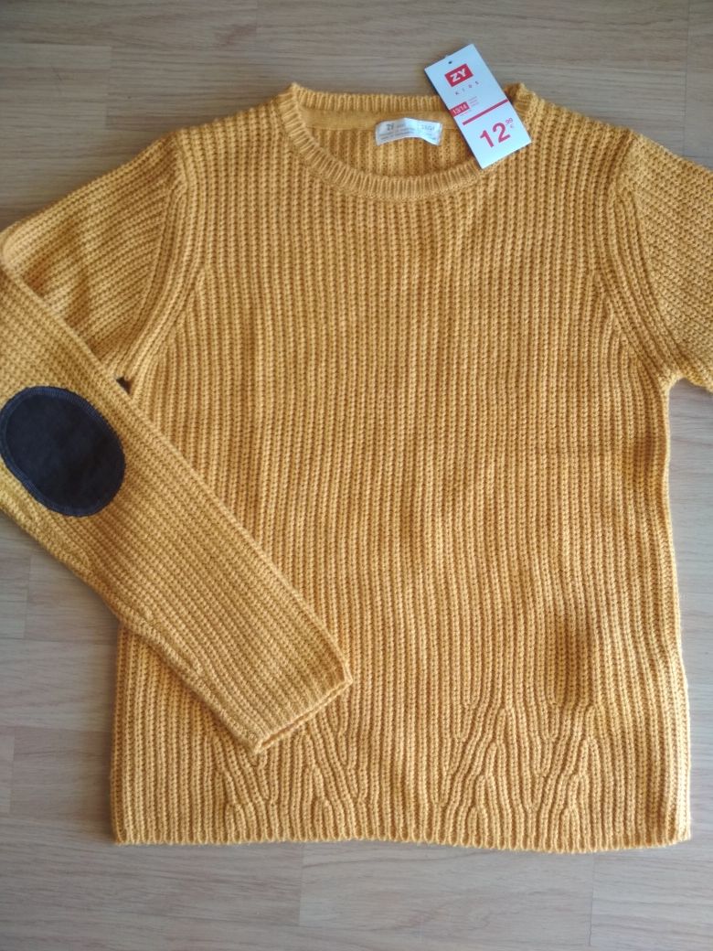 Camisola Zippy amarelo mostarda 12-14 anos