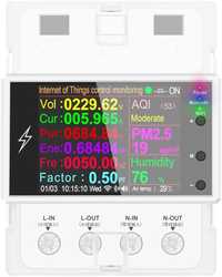 Wi-Fi лічильник електроенергії однофазний 220 В 100 А DIN, захисту.