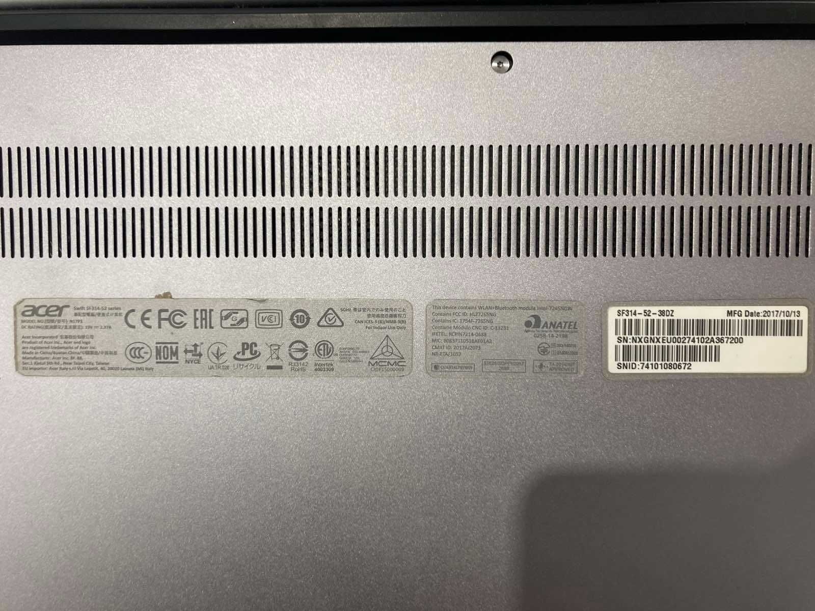 Acer SWIFT 3 SF314-52-52MJ