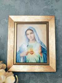 Obraz Serce Maryi 28 x 33 cm 54370, wykonany na płycie w kolorze, ram