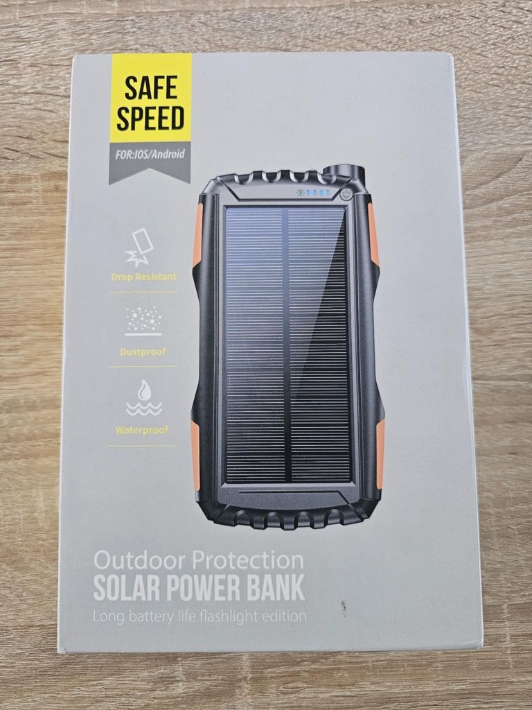 Powerbank z ładowaniem słonecznym