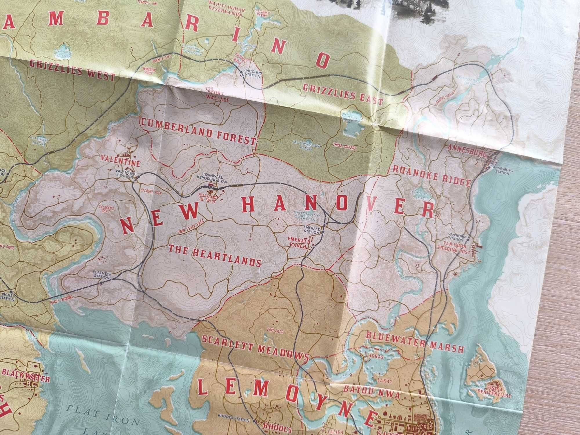 Red Dead Redemption II - KOLEKCJONERSKA MAPA New Hanover + New Austin
