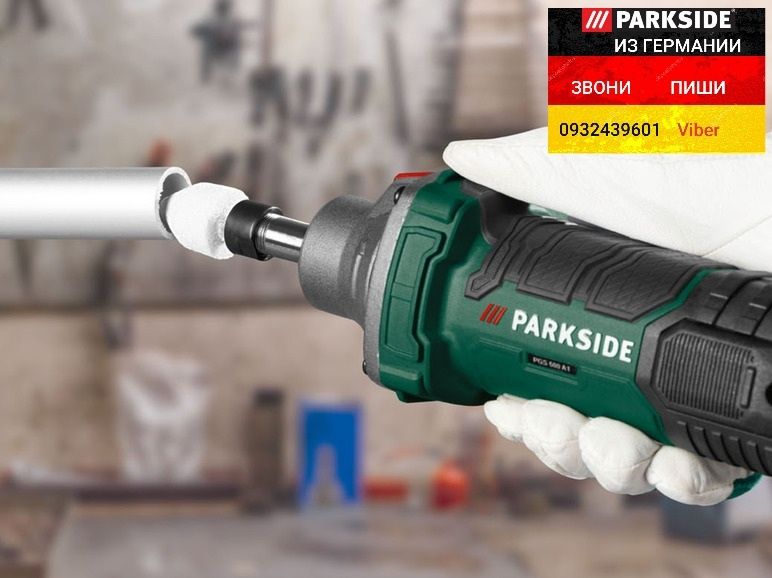 НОВАЯ прямая шлифмашина из ГЕРМАНИИ Parkside PGS 500 C2 в кейсе 500Вт