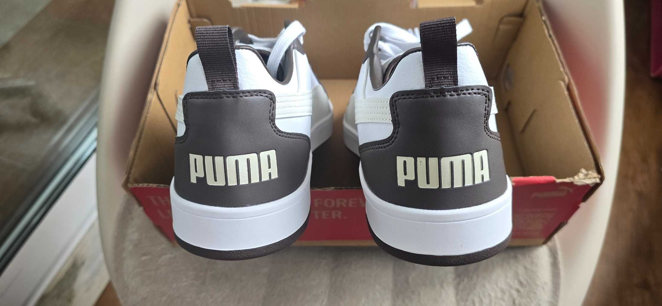 Ténis brancos e castanhos Puma