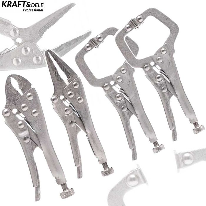 KRAFT&DELE Szczypce Zaciskowe Spawalnicze Zestaw 4 Szt. KD10568